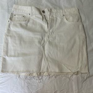 White denim HM skirt NWOT